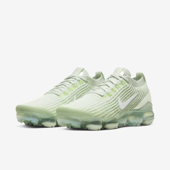 Nike Air VaporMax Flyknit 3 - Női Utcai Cipő - Zöld/Fehér